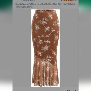 Beautiful Women's Fishtail Mesh Skirt Size Xl